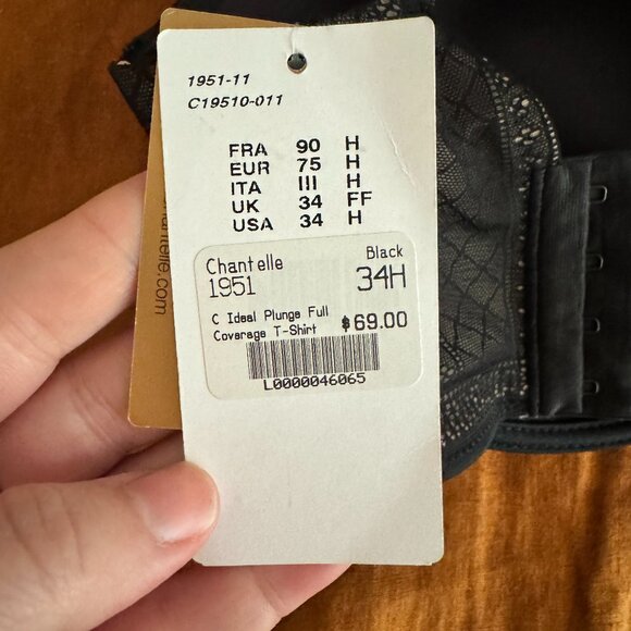 CHANTELLE 34H Plunge T-shirt Bra (brand new!) - Picture 4 of 4